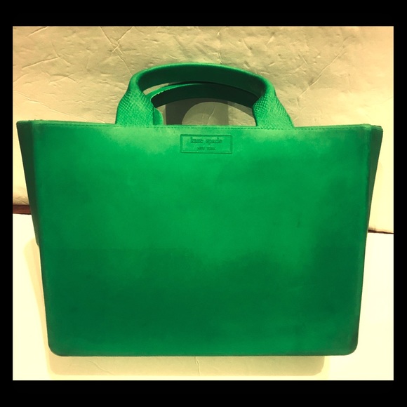 kate spade Handbags - Kate Spade Rubber Green Tote (made in Italy)